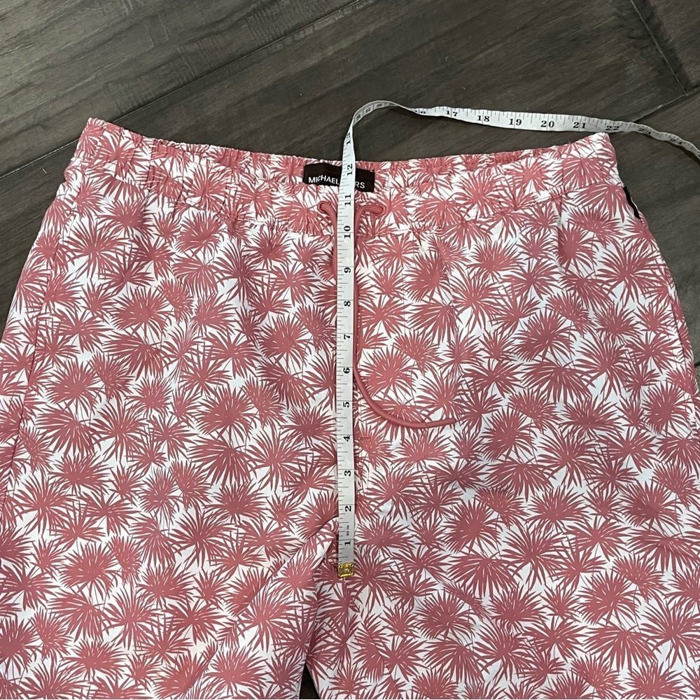 Michael Kors Palm Tree Swim Trunks in Dusty Rose - Size Large - Picture 10 of 16